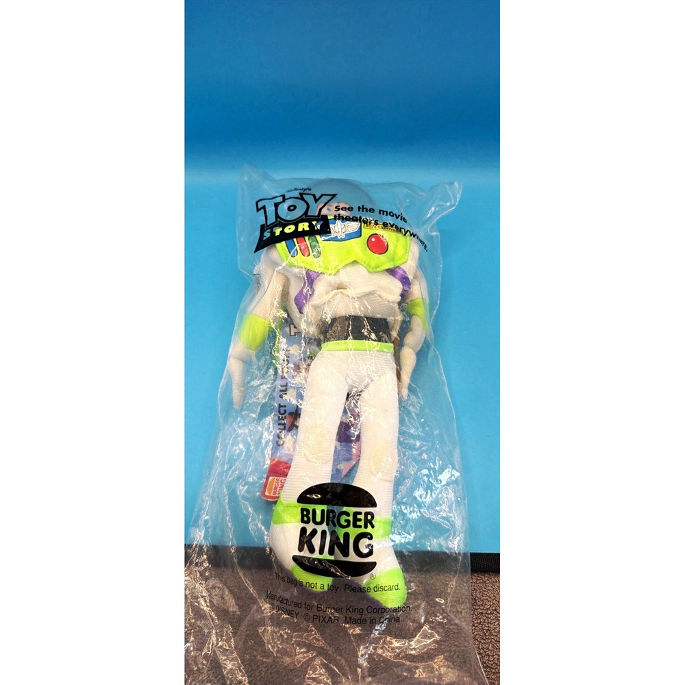 Vintage 1995 Disney Toy Story Buzz Lightyear Burger King Kids Club Toy NEW